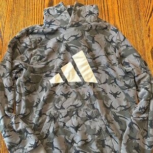 Adidas Gray Camouflage Hoodie